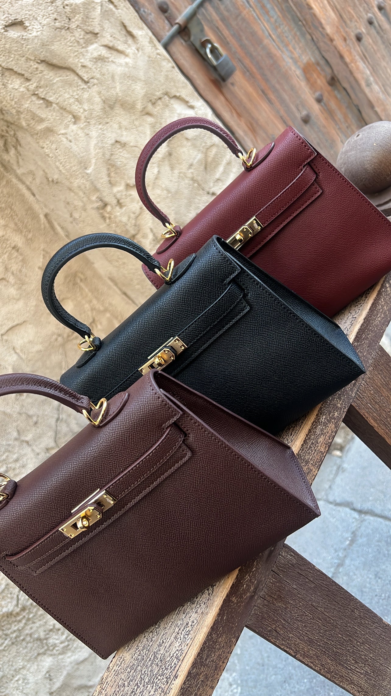 Sac iconique 22 "Marron Gold"