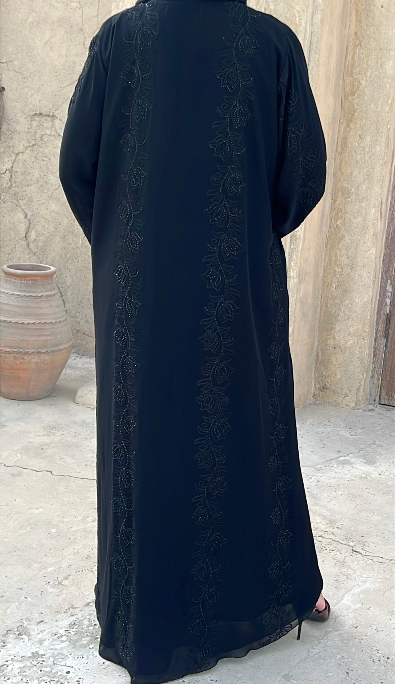 Abaya full strass