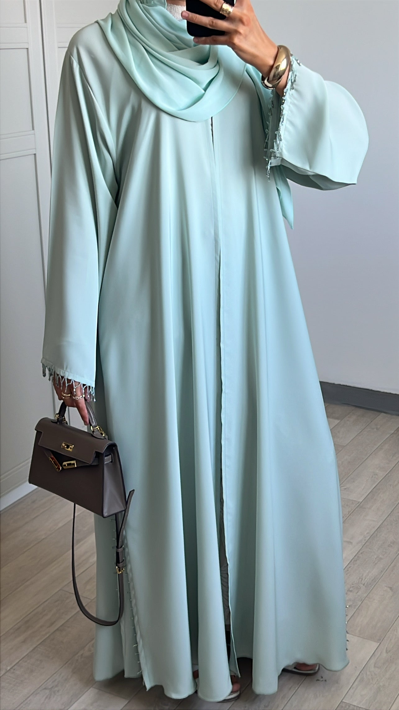 Abaya Laîa Vert d'eau