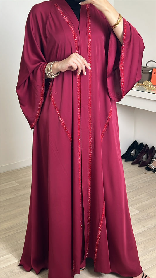 Abaya Nour rouge