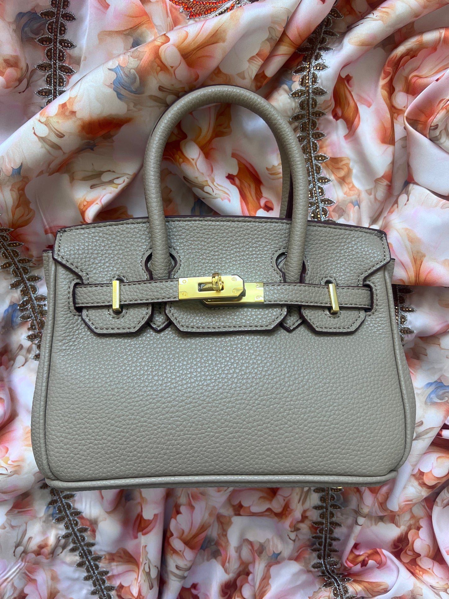 Sac iconique n°2 "Taupe Gold"