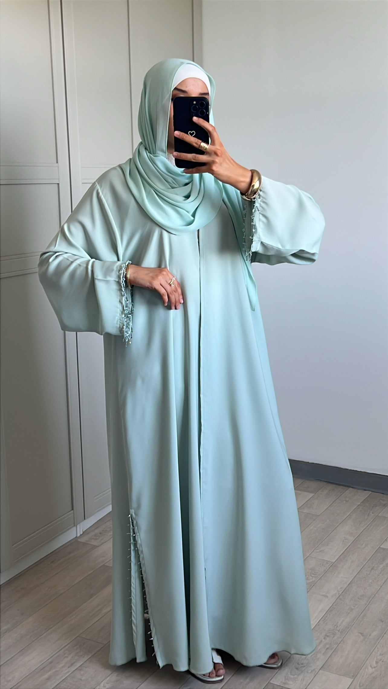 Abaya Laîa Vert d'eau
