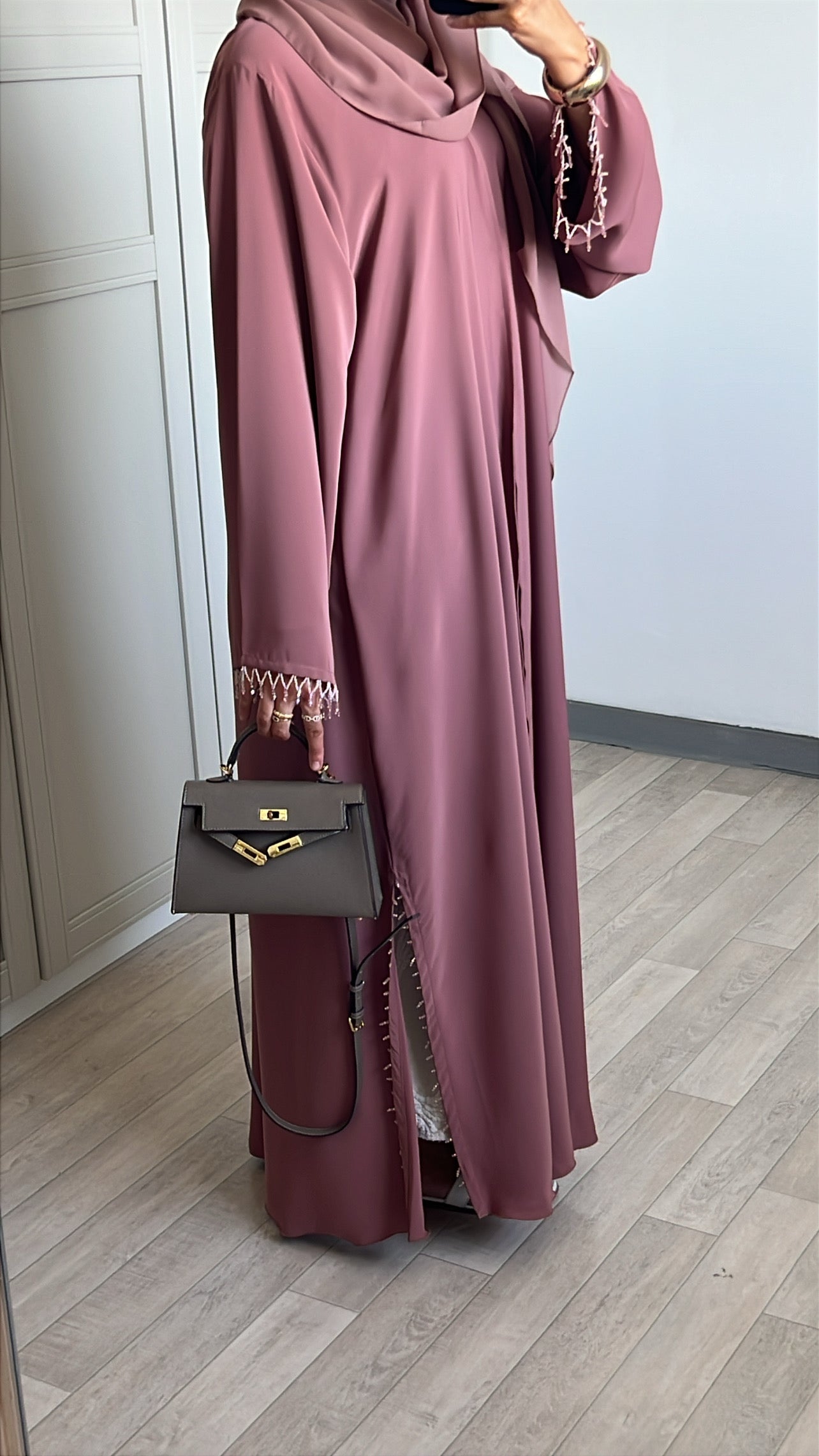 Abaya Laîa Vieux rose