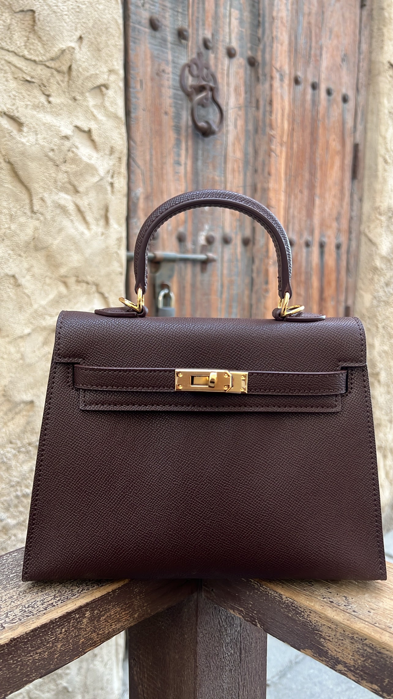 Sac iconique 22 "Marron Gold"