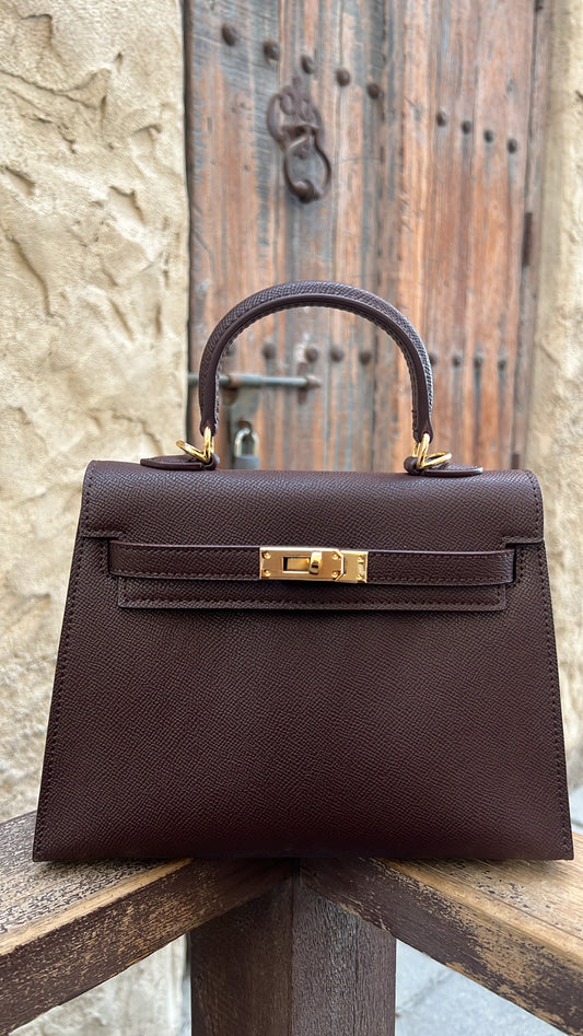 Sac iconique 22 "Marron Gold"