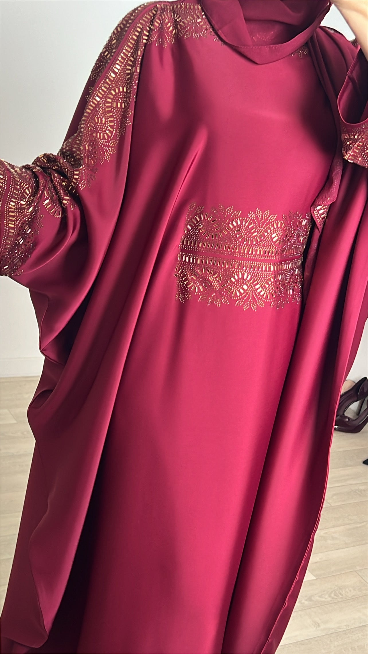 Abaya Royale bordeaux