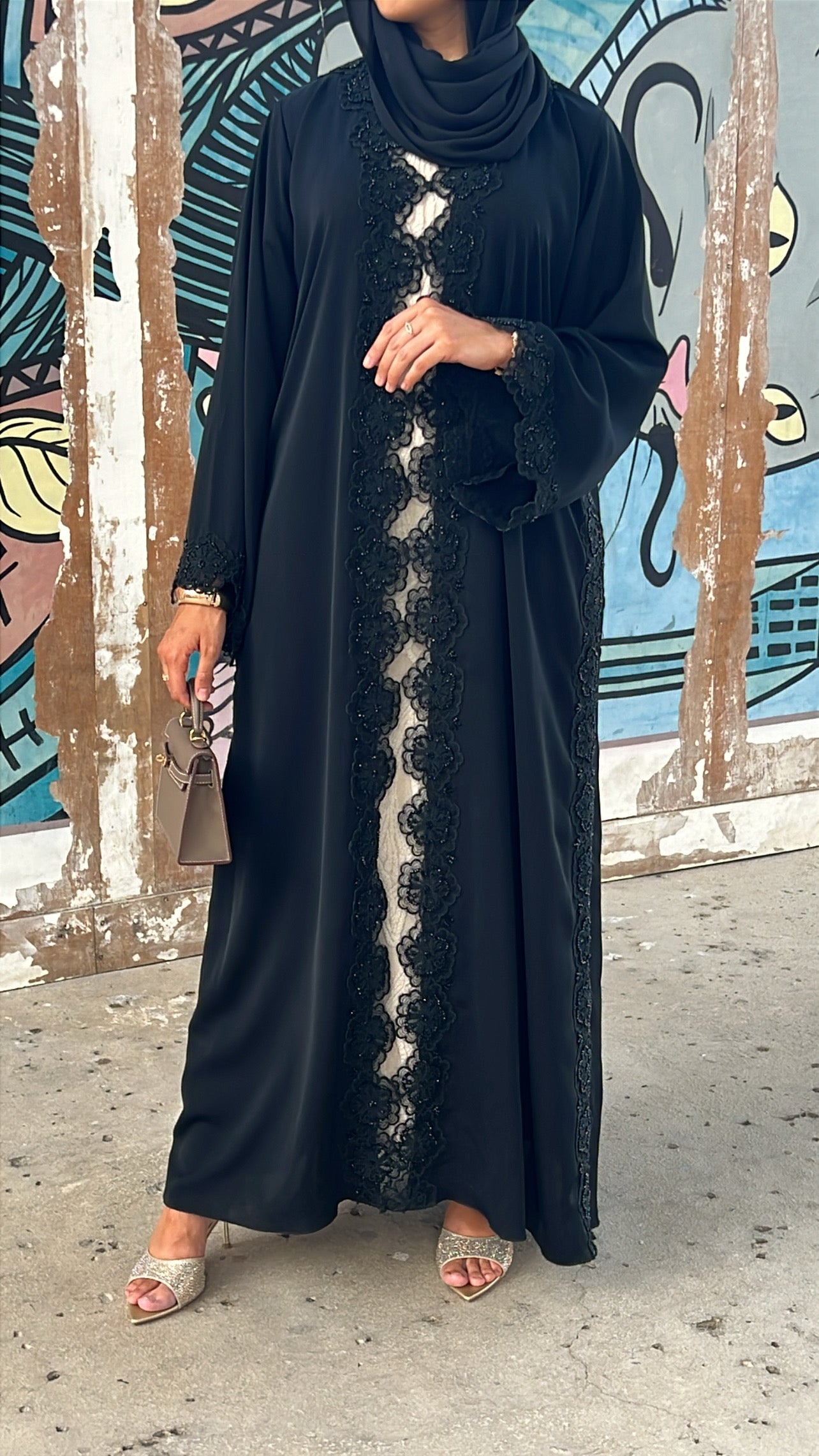 Abaya Premium Layali - Perlé a la main