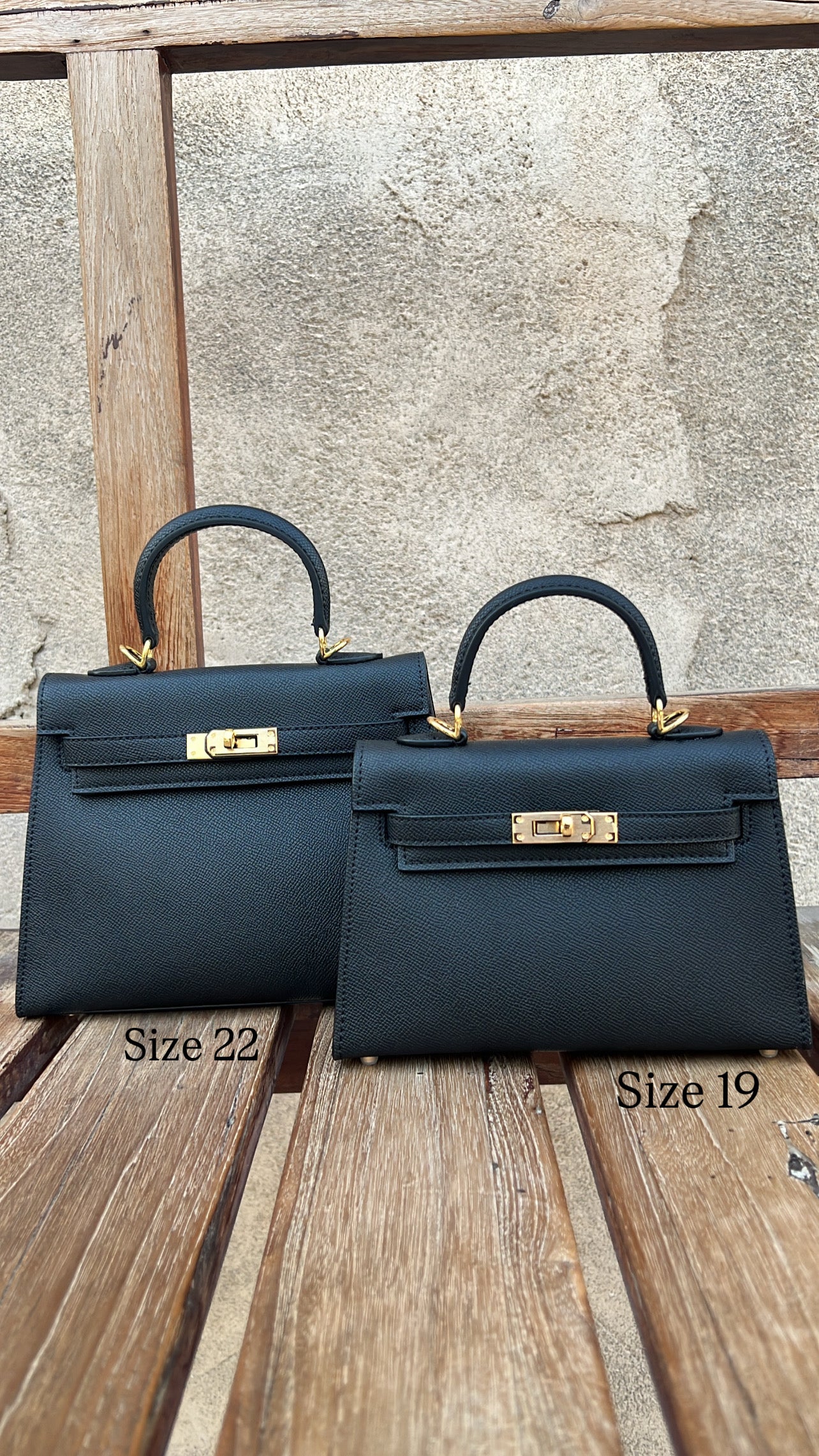 Sac iconique 22 "Black Gold"