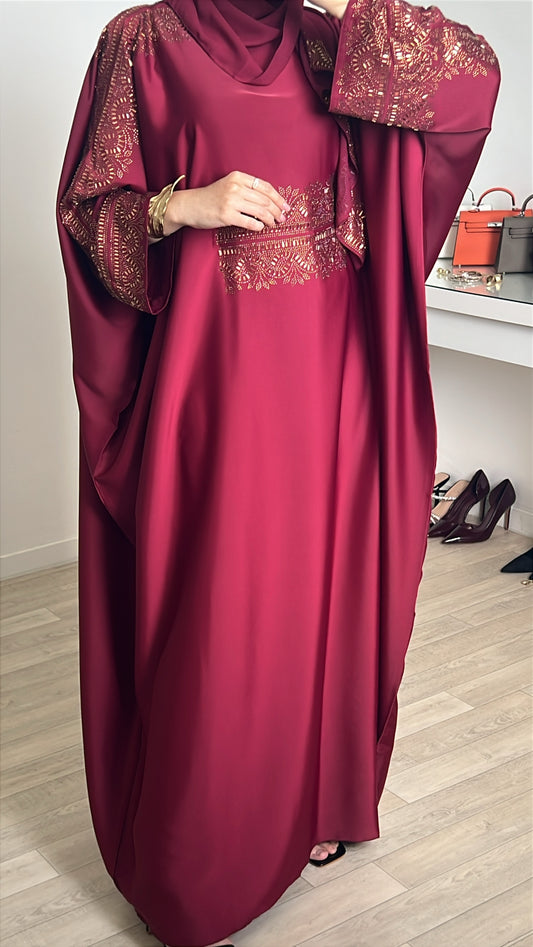 Abaya Royale bordeaux