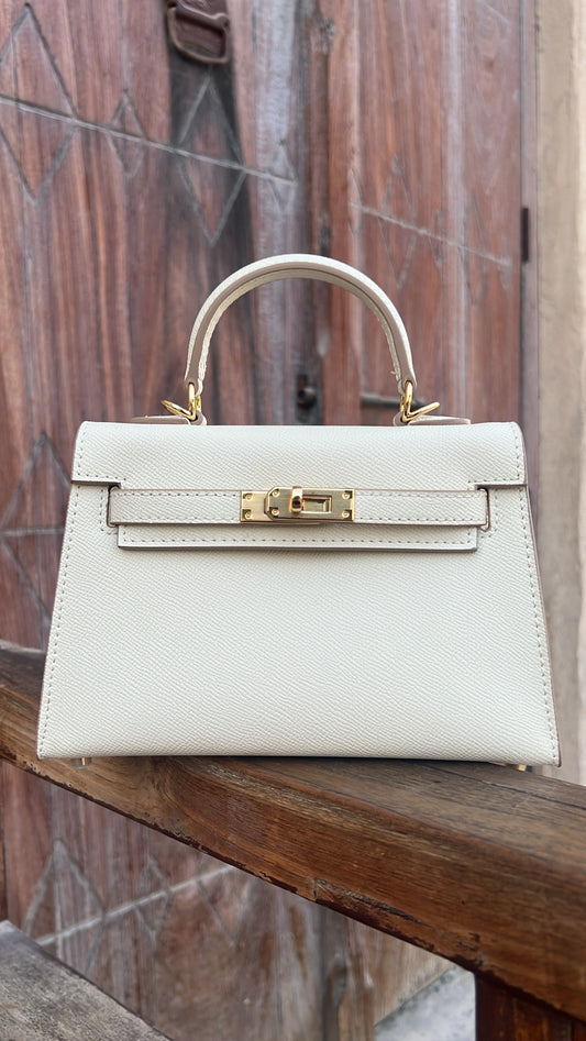 Sac iconique 19 "Crème Gold"