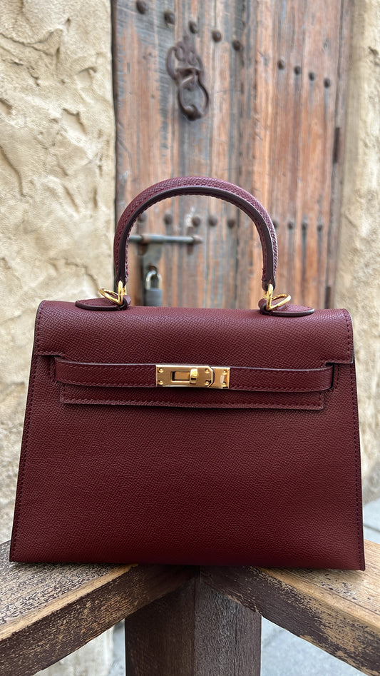 Sac iconique 22 "Bordeaux Gold"
