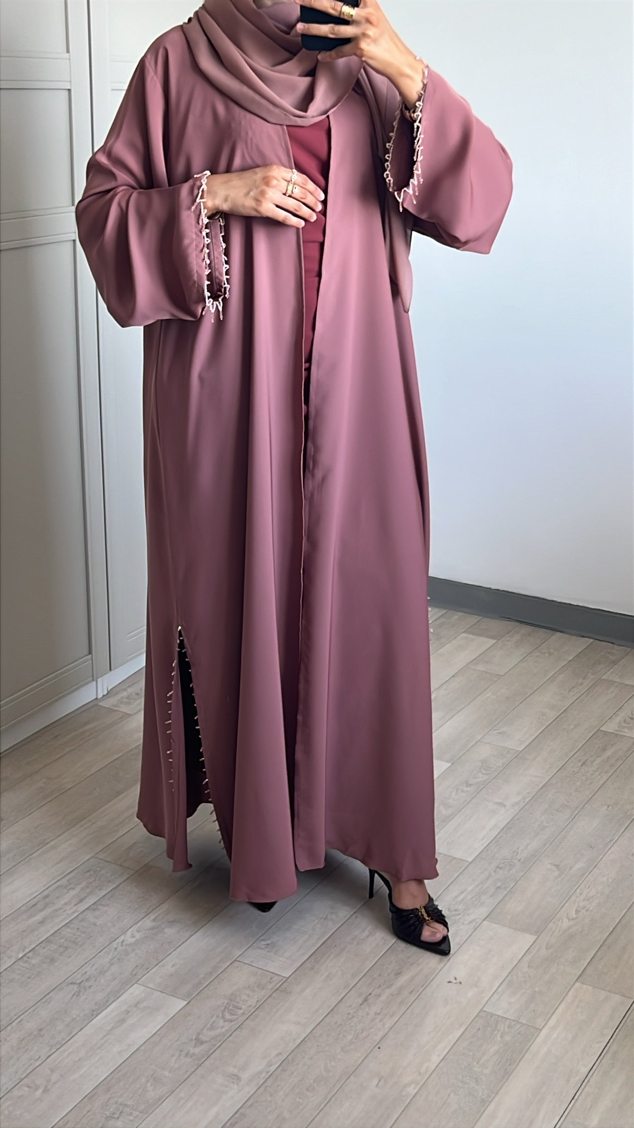 Abaya Laîa Vieux rose