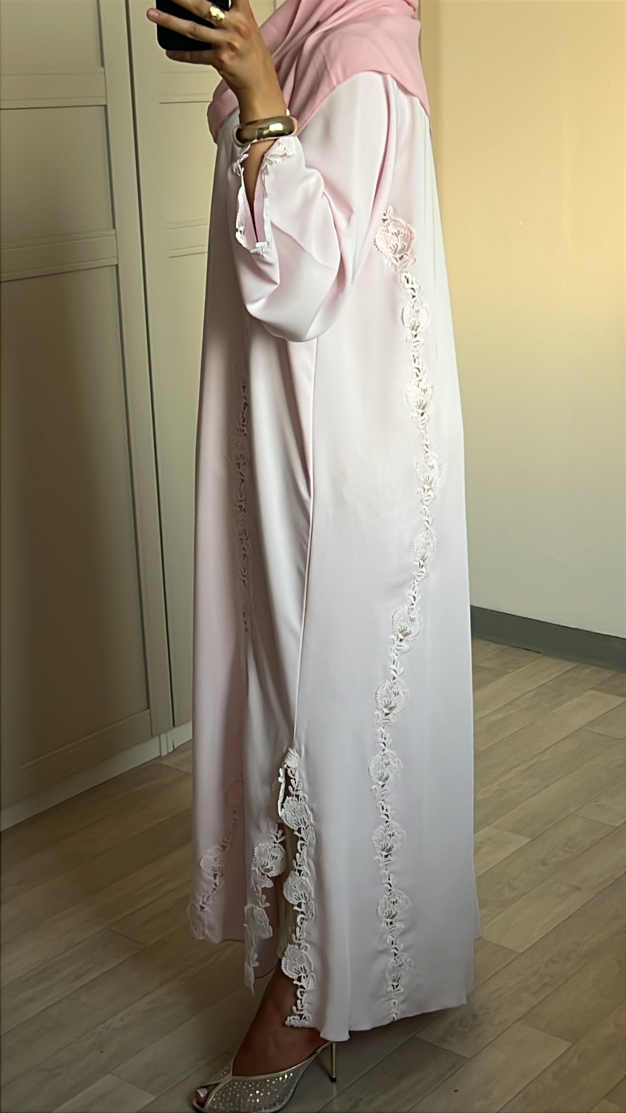 Abaya Délina rose bébé