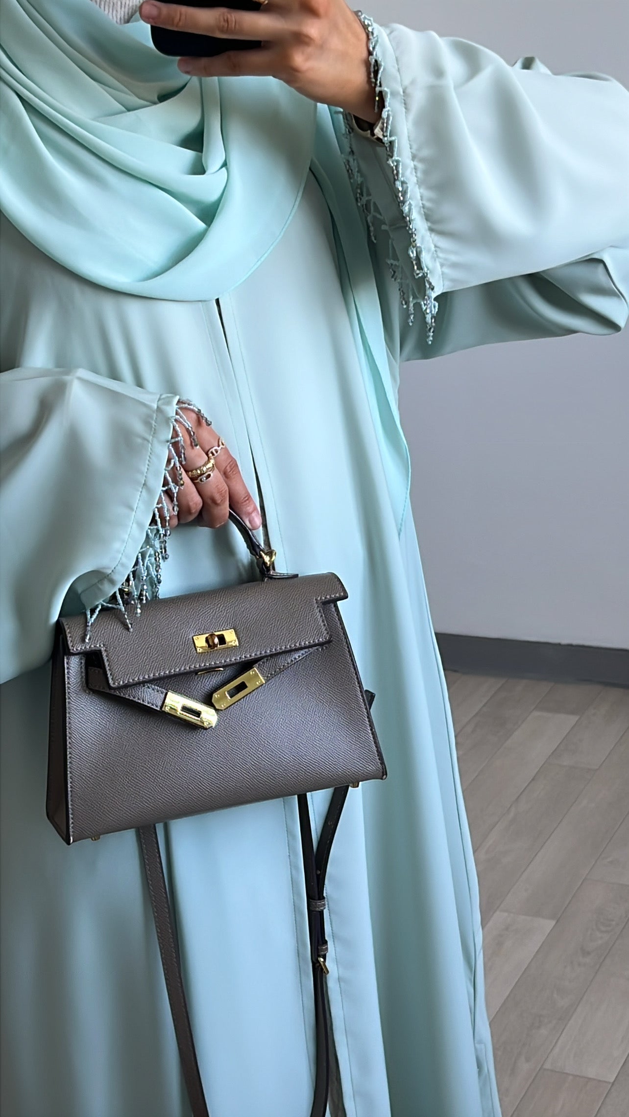 Abaya Laîa Vert d'eau