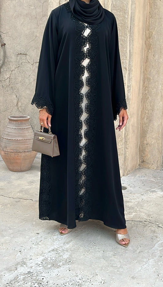 Abaya Premium Layali - Perlé a la main