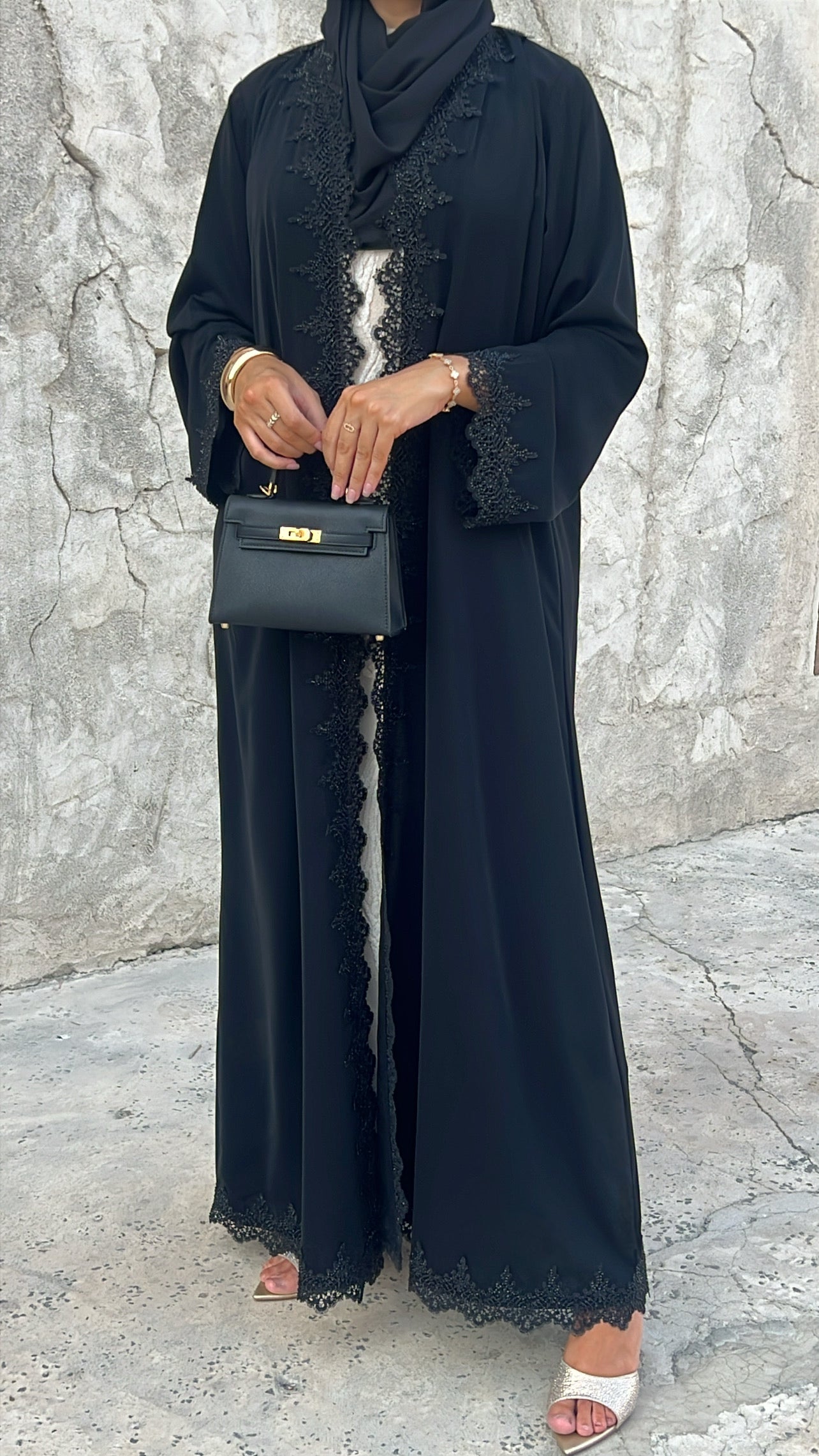 Kimono + sous robe Royal noir