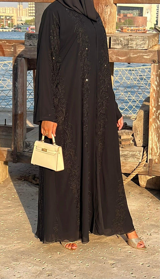 Abaya full strass