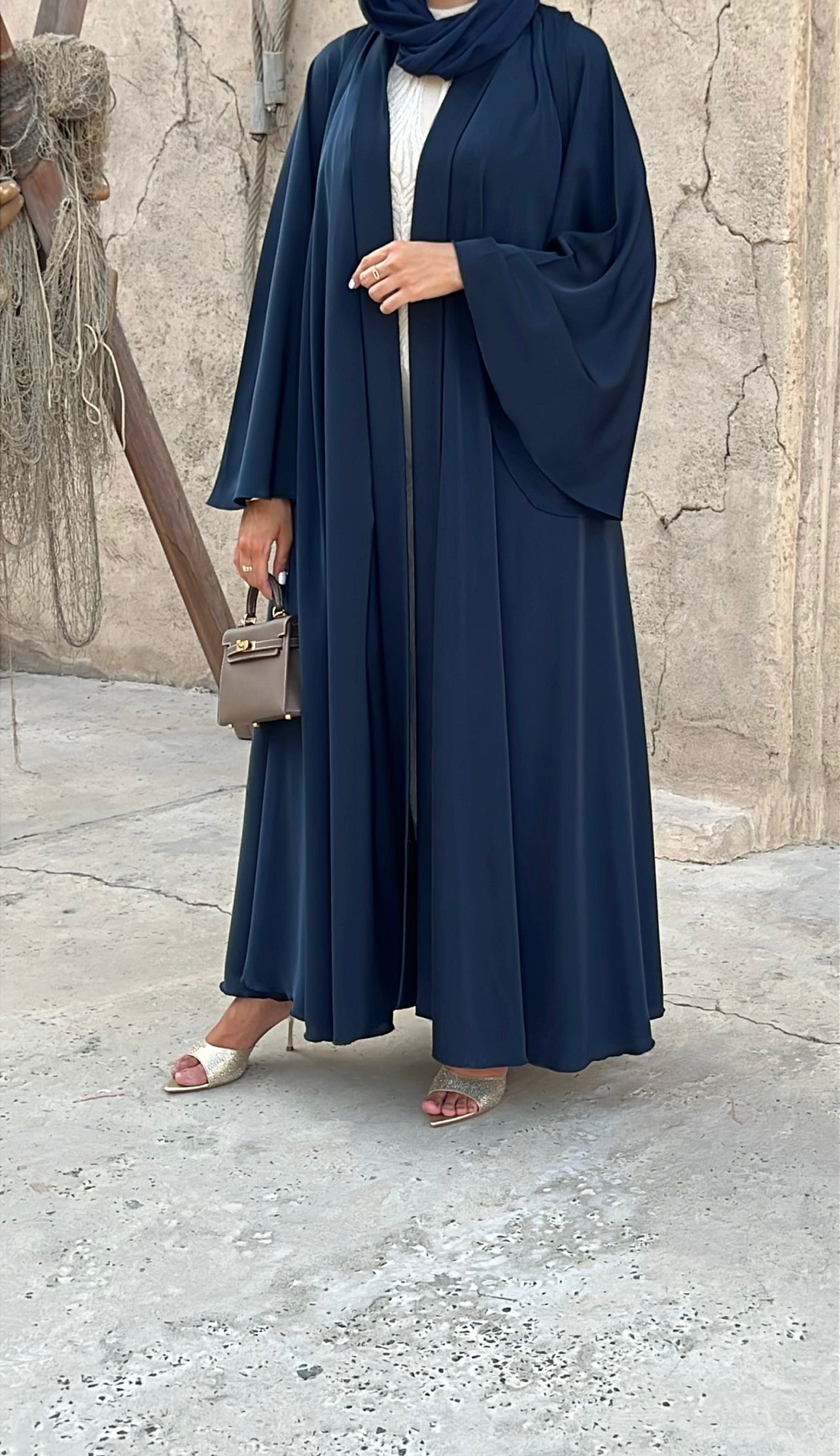 Abaya Jade bleu nuit